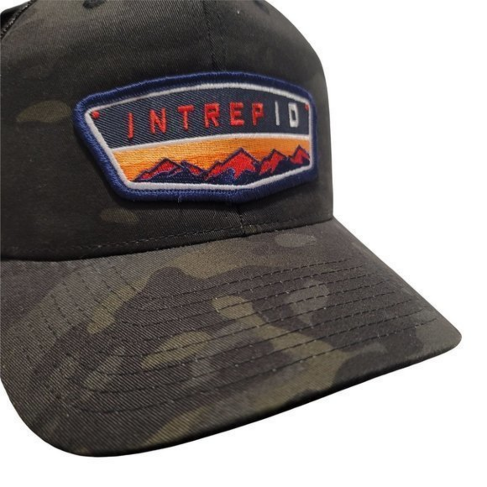 IntrepID Idaho Mountain Camo‎ Black Snapback Hat